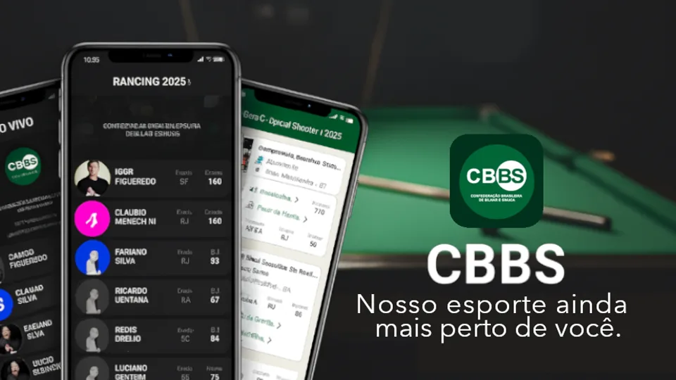 CBBS mobile app for Brazilian billiards and snooker