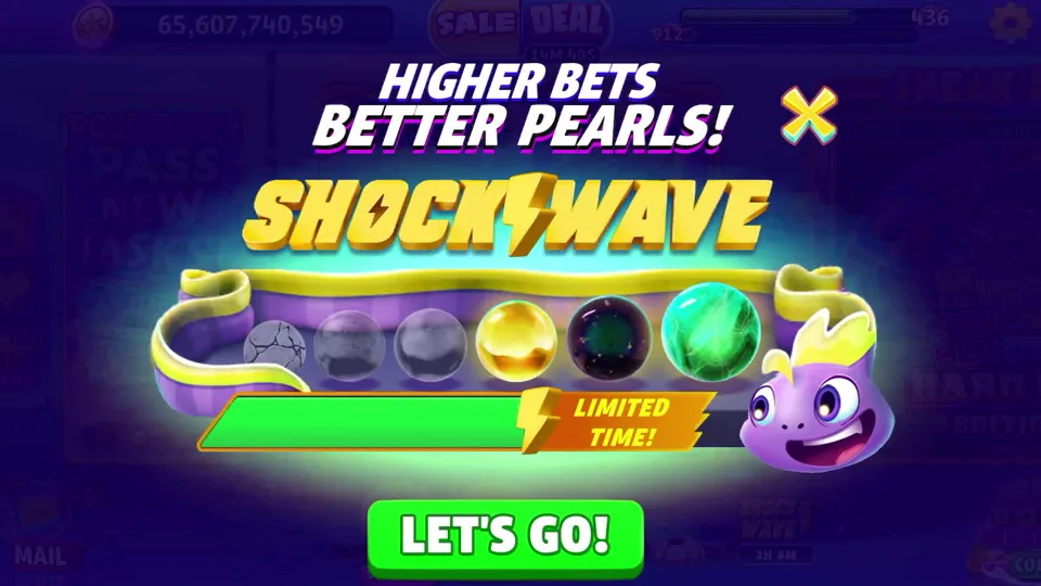 Gold Fish Casino Slots Shockwave event screen