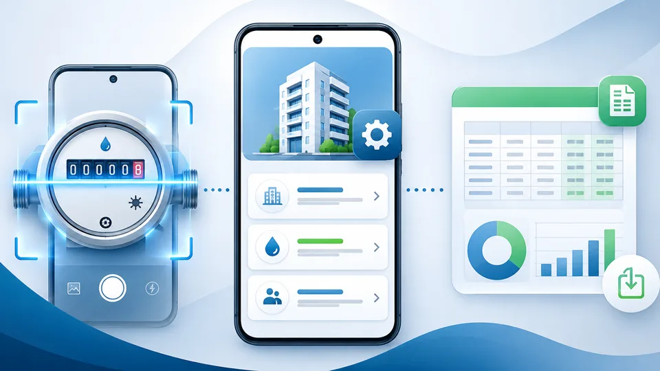 Leitor Hidrômetro automated water meter reading product workflow