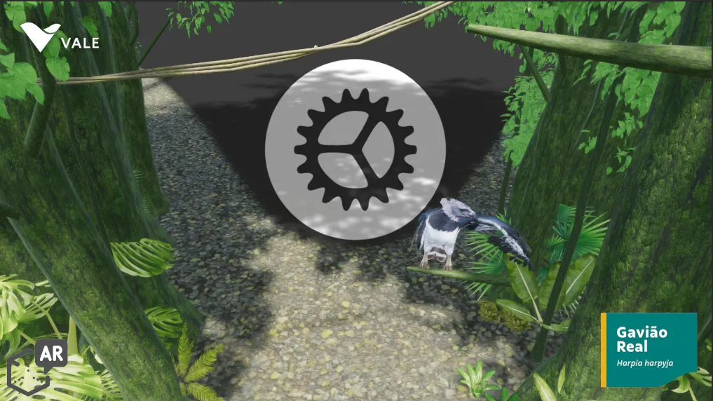 Opening scene of the ARMazônia augmented-reality experience