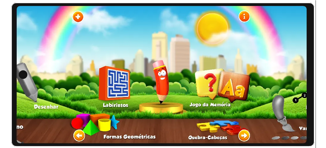 Educational activity shown on Android