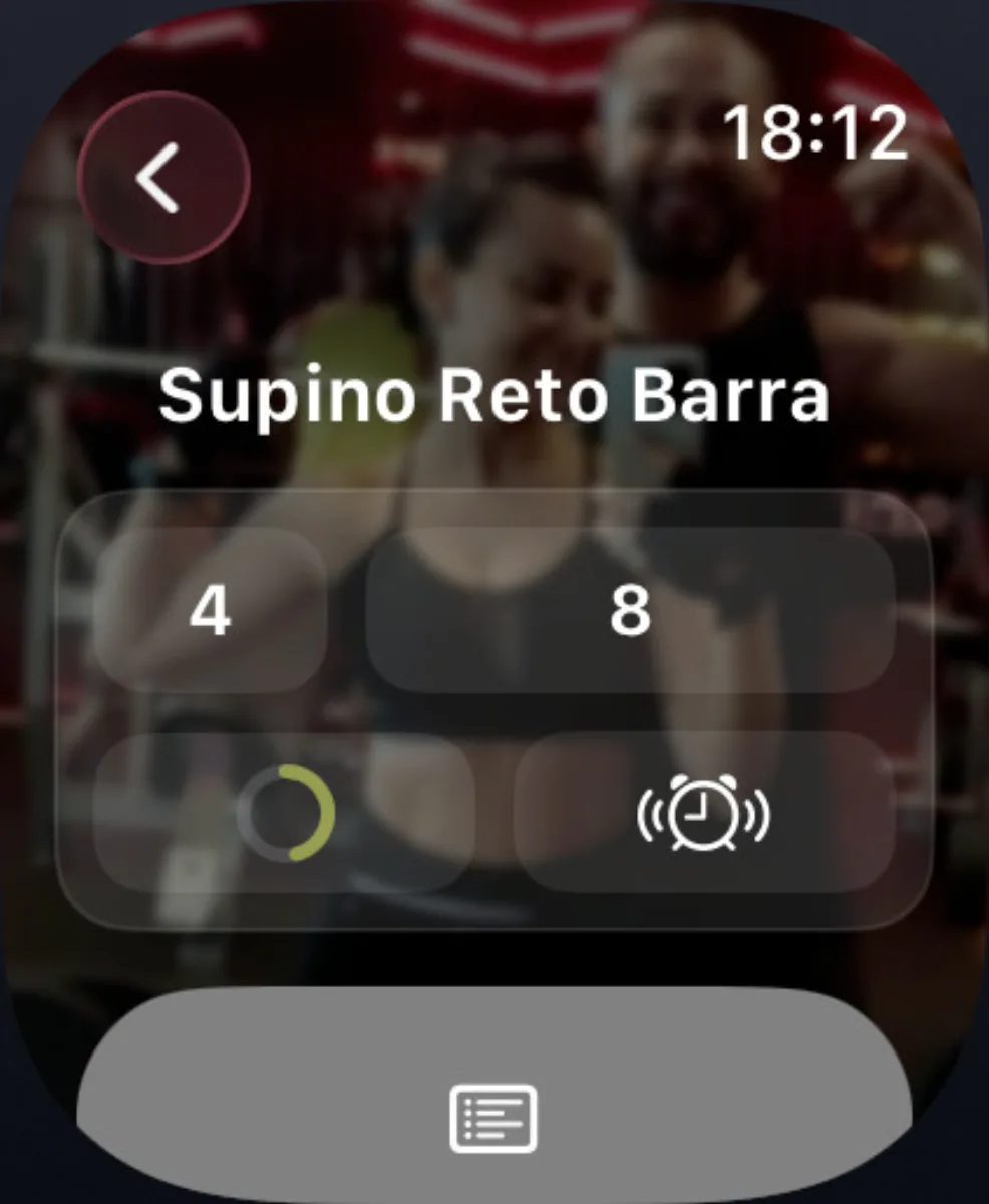 Pulse Fit exercise controls on Apple Watch