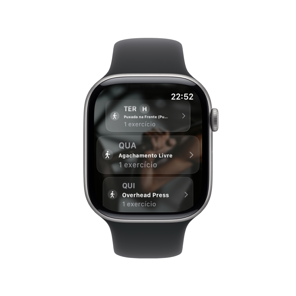 Routine list on watch