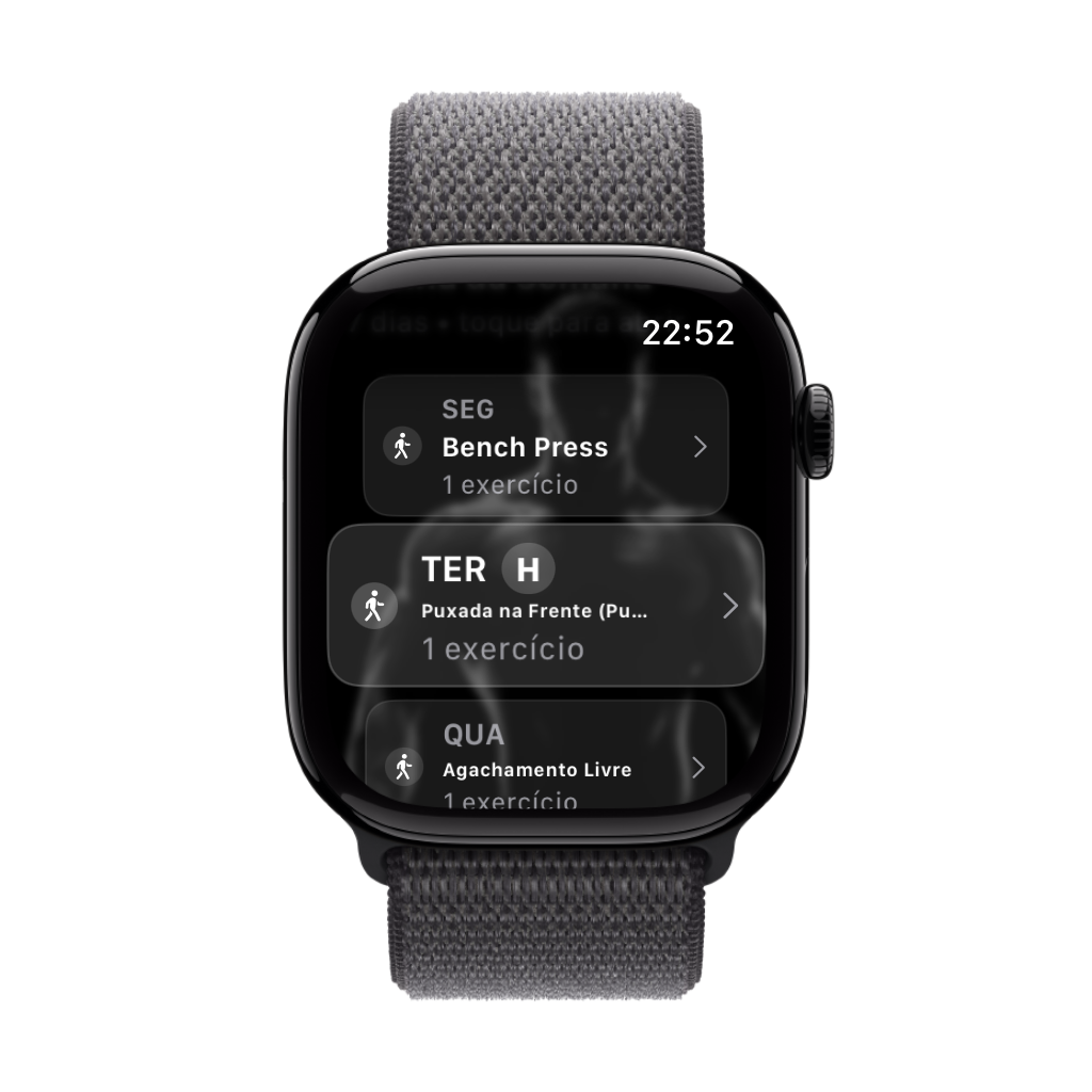 Routine overview on watch